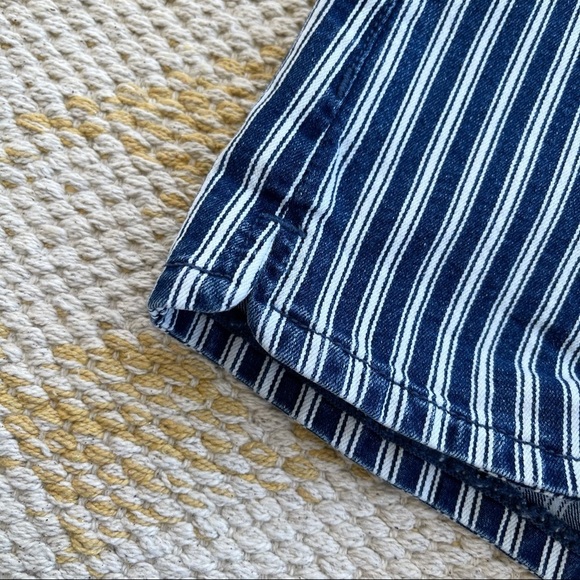 American Eagle stripe hi rise shortie shorts - Picture 2 of 5